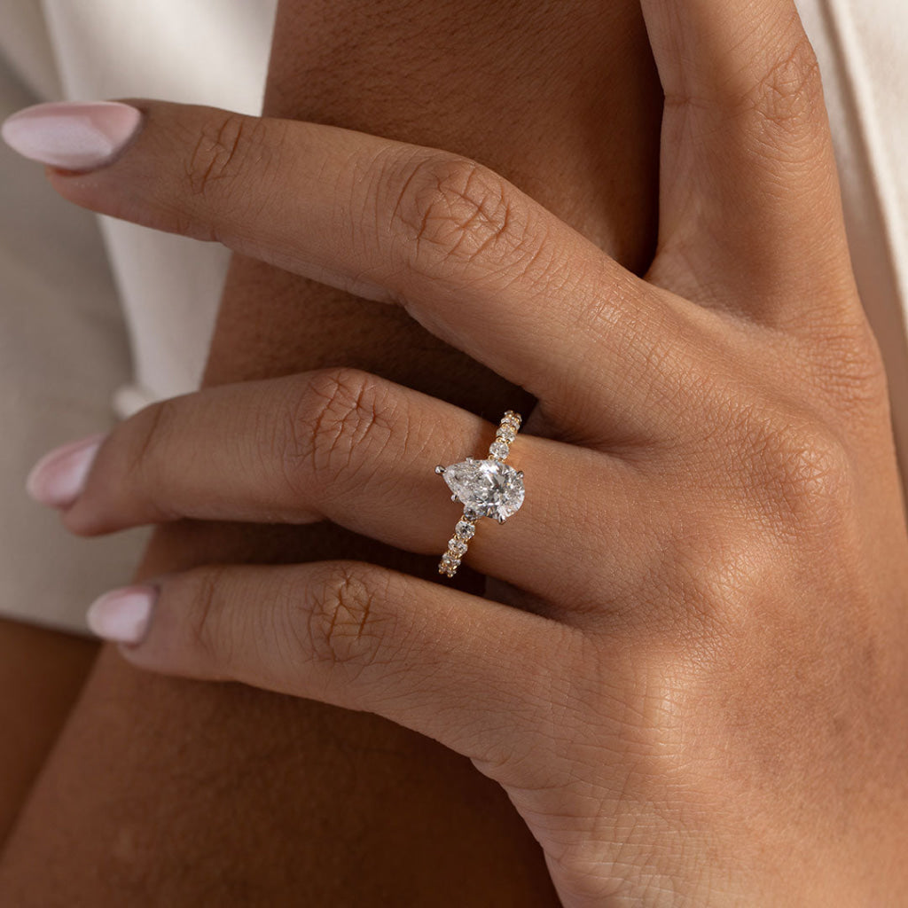 SERENA 2ct | Pear Solitaire Lab Grown Diamond Engagement