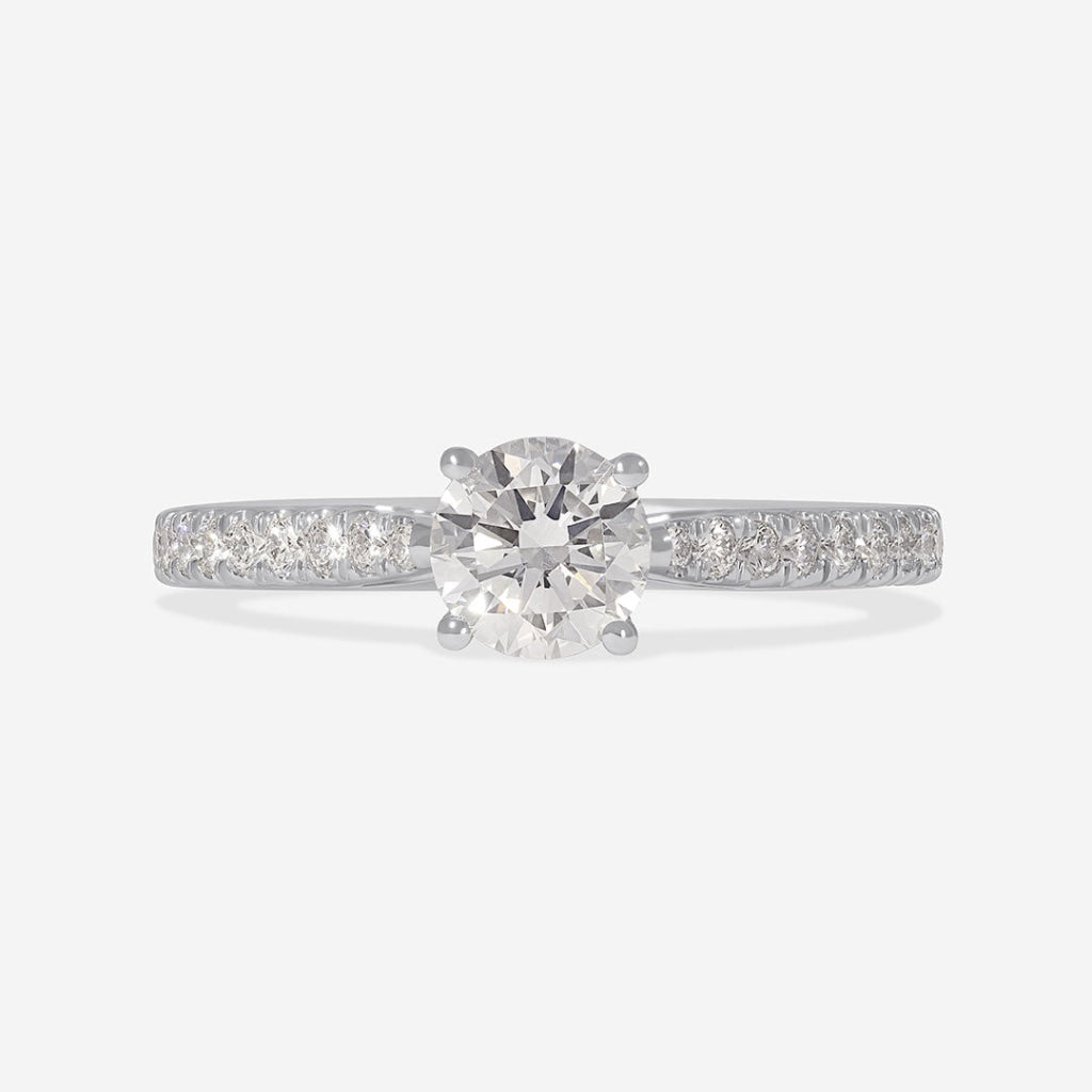SIENNA 0.75ct | Round Solitaire Lab Diamond Set in Platinum