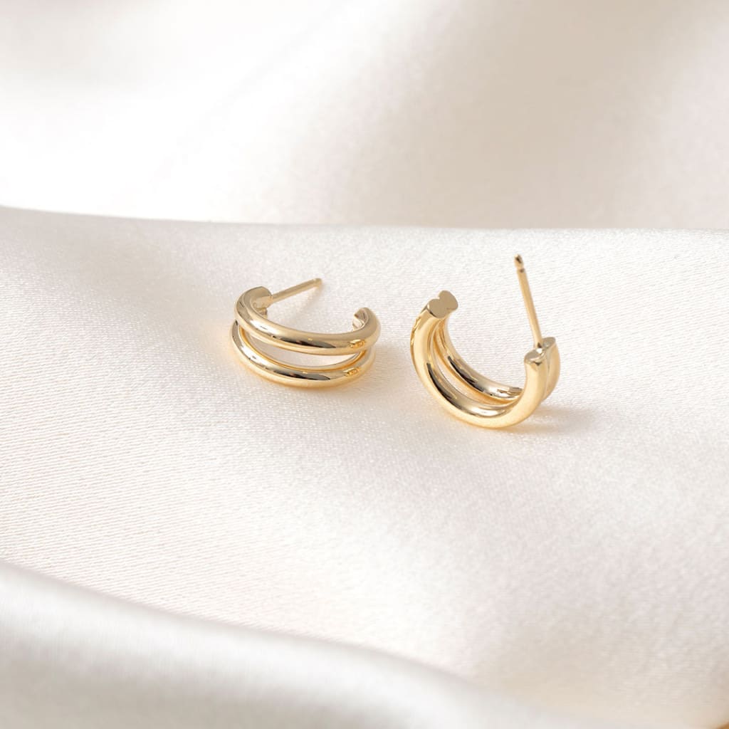 Sonas Half Hoops | 9ct Gold