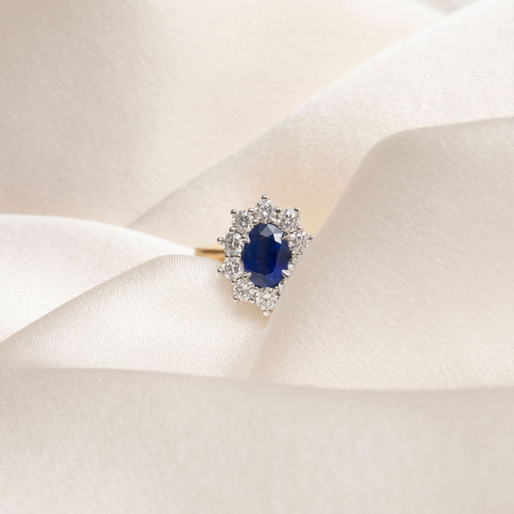 SOPHIA | Diamond & Sapphire Ring - Rings