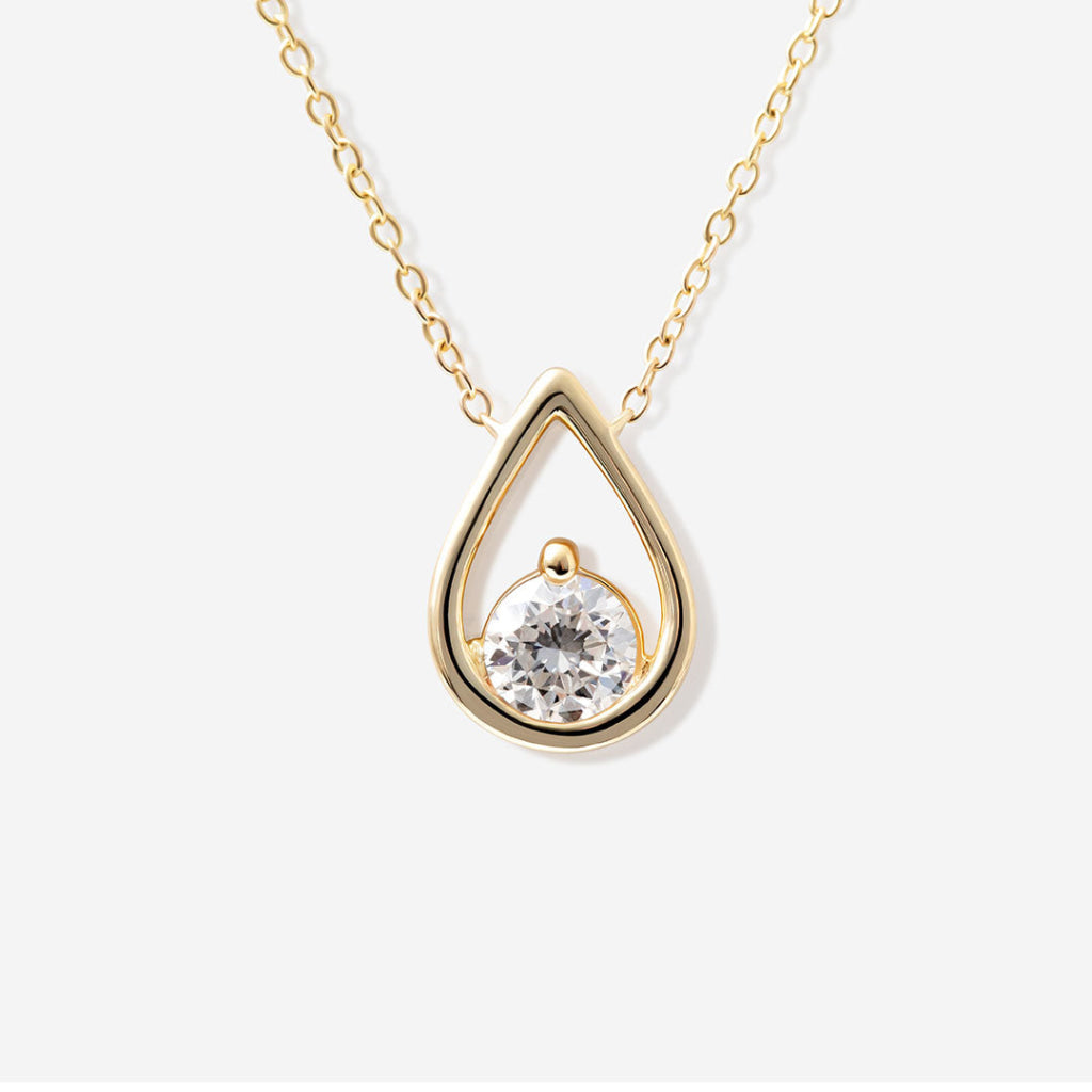 Teardrop - Lab Grown Diamond Necklace 0.50ct | 9ct Gold