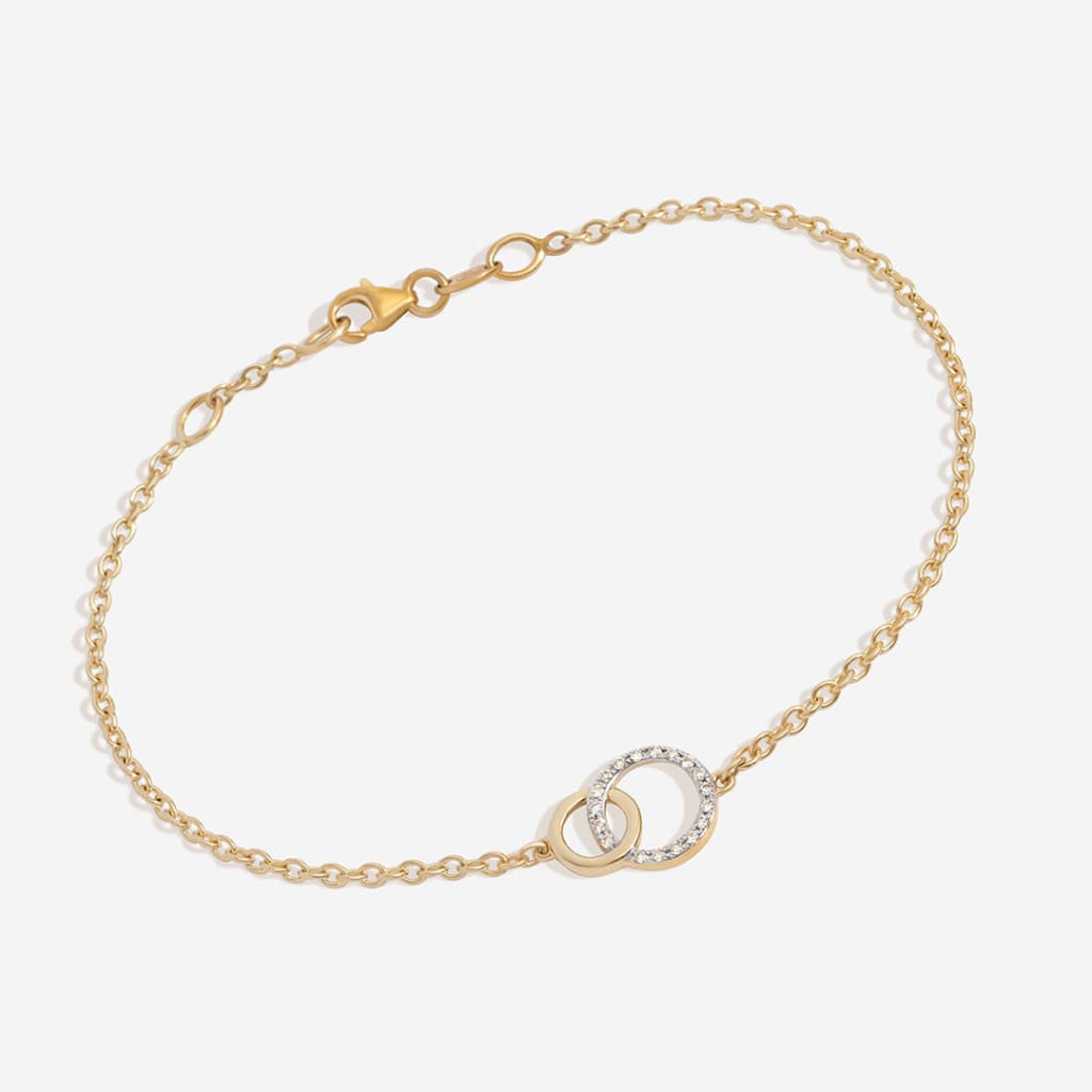 Together Forever Diamond Bracelet on white