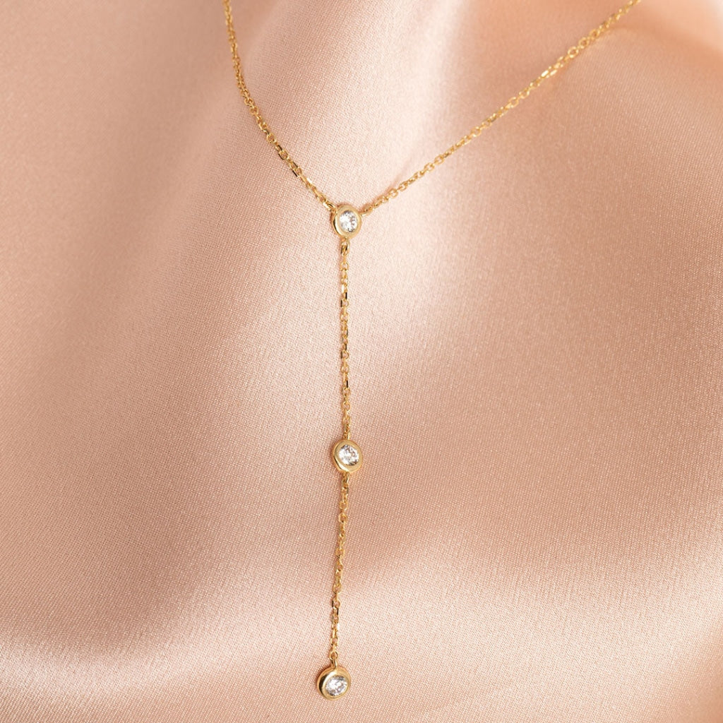 Gold drop necklace - Gear Jewellers Dublin Ireland_2