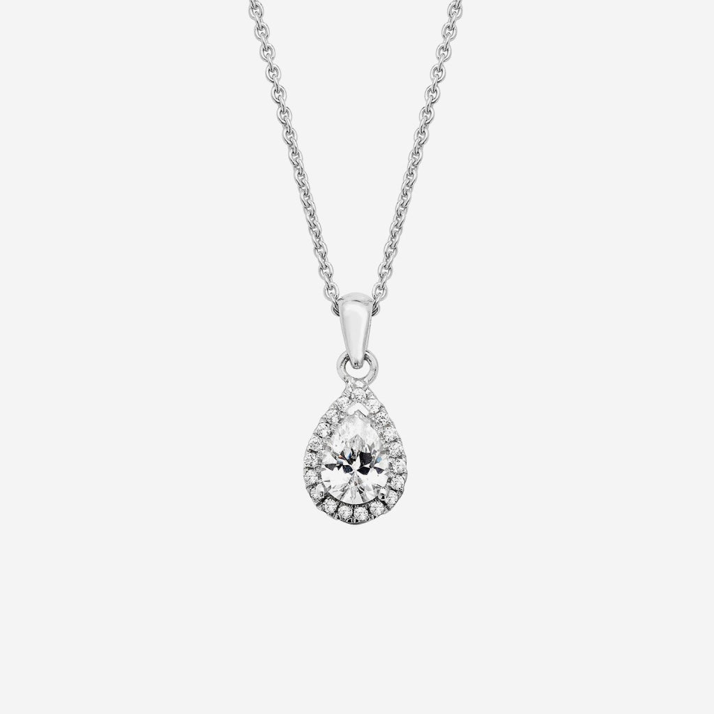 True Elegance Necklace - Pear | Sterling Silver - Necklace
