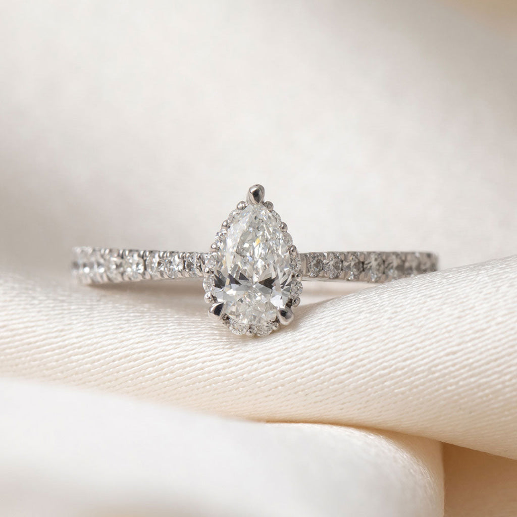 TRUMAN 0.75ct | Pear Solitaire Diamond Engagement Ring