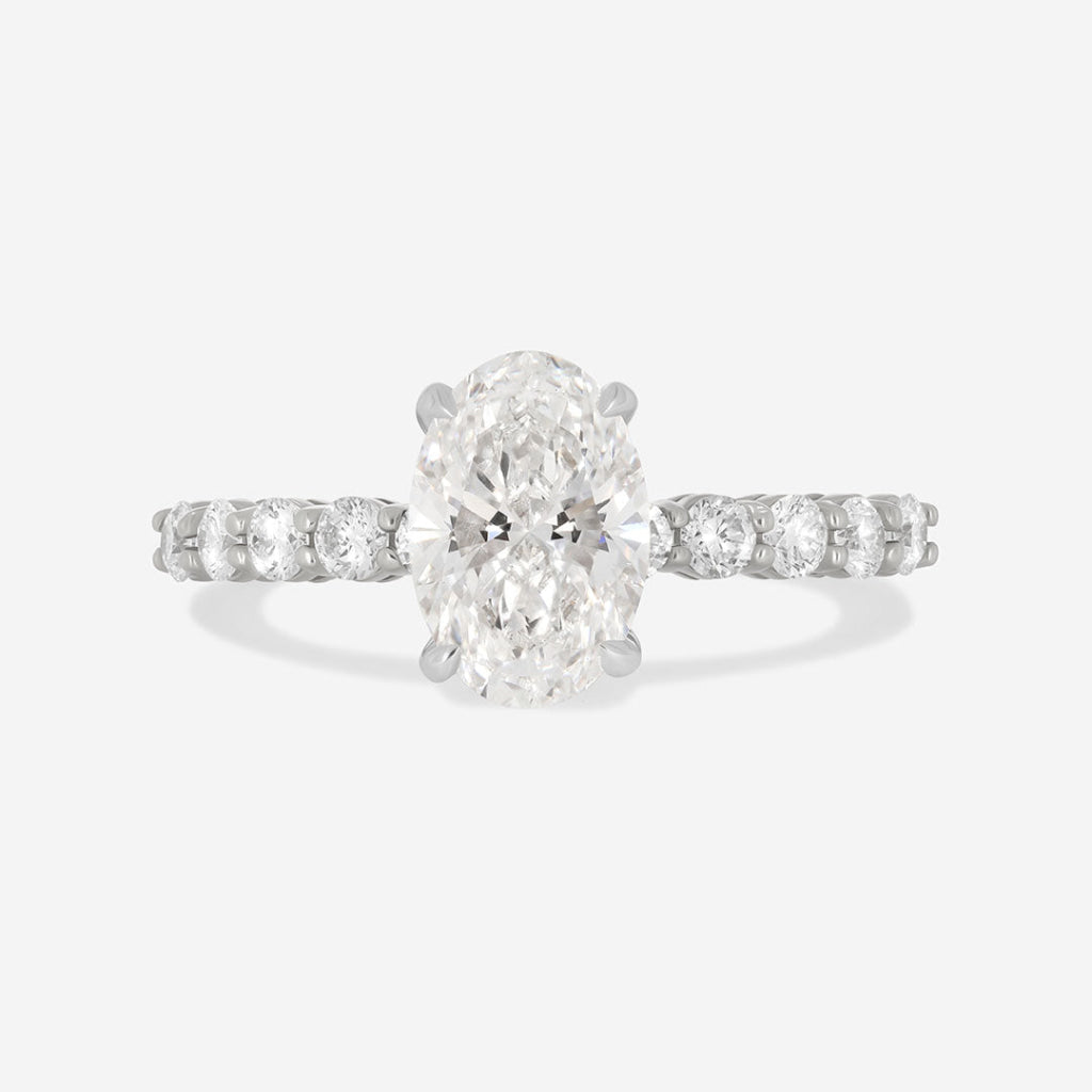 VANESSA 2ct | Oval Solitaire Lab Grown Diamond Engagement