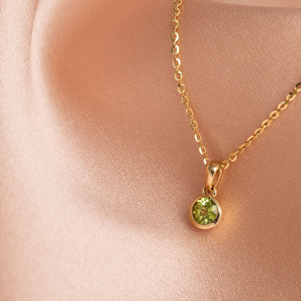 Wish Peridot Necklace | 9ct Gold - Gear Jewellers