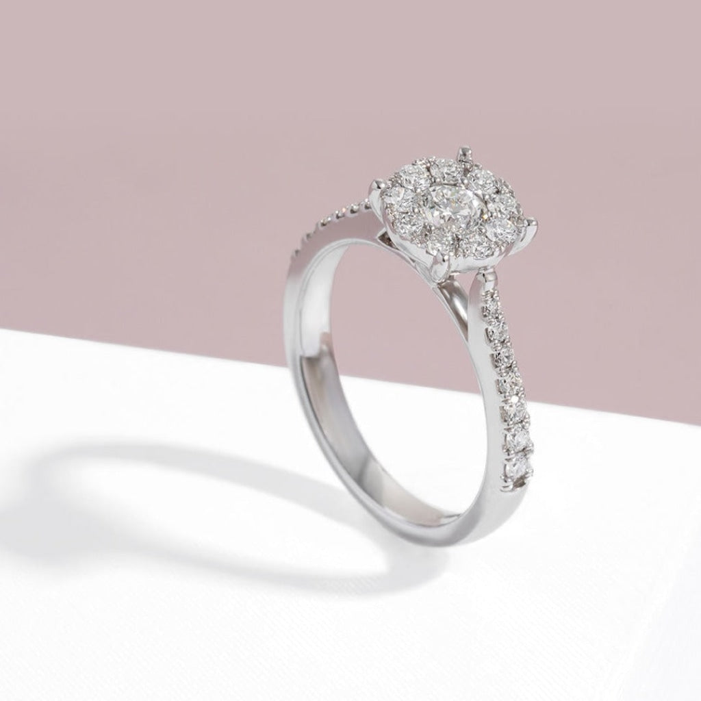 ZOE - 18ct White Gold | Diamond Engagement Ring - Gear Jewellers Dublin Ireland
