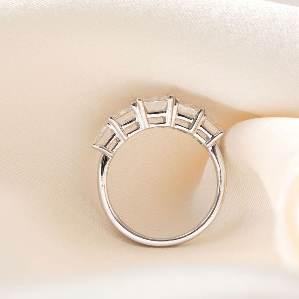 ZURI | Emerald Cut Lab Diamond in Platinum 5.00ct - Rings
