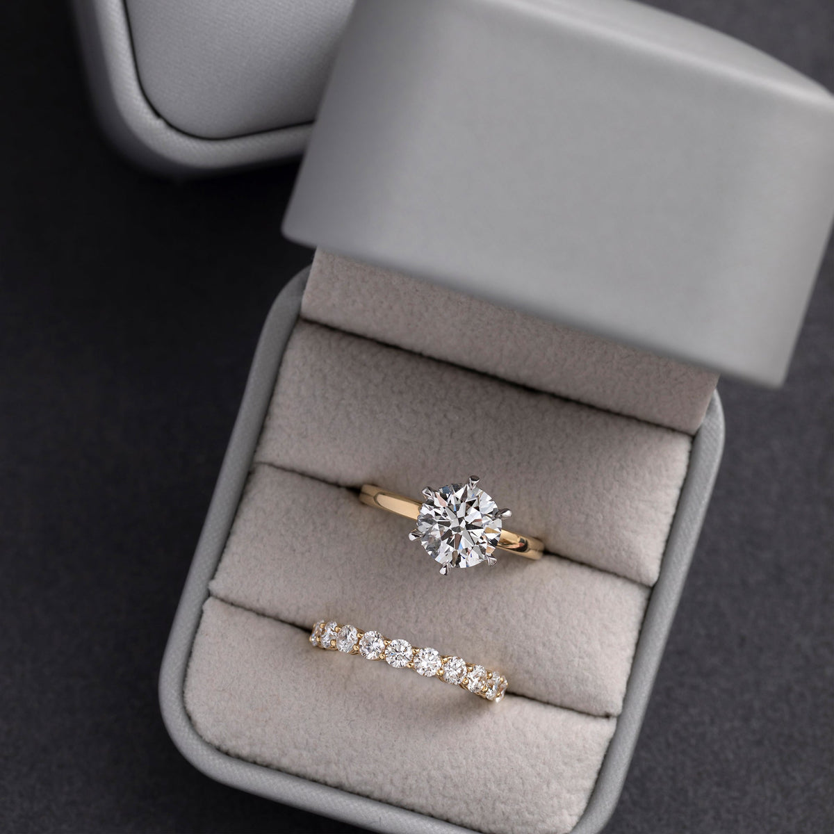 engagement ring in a box
