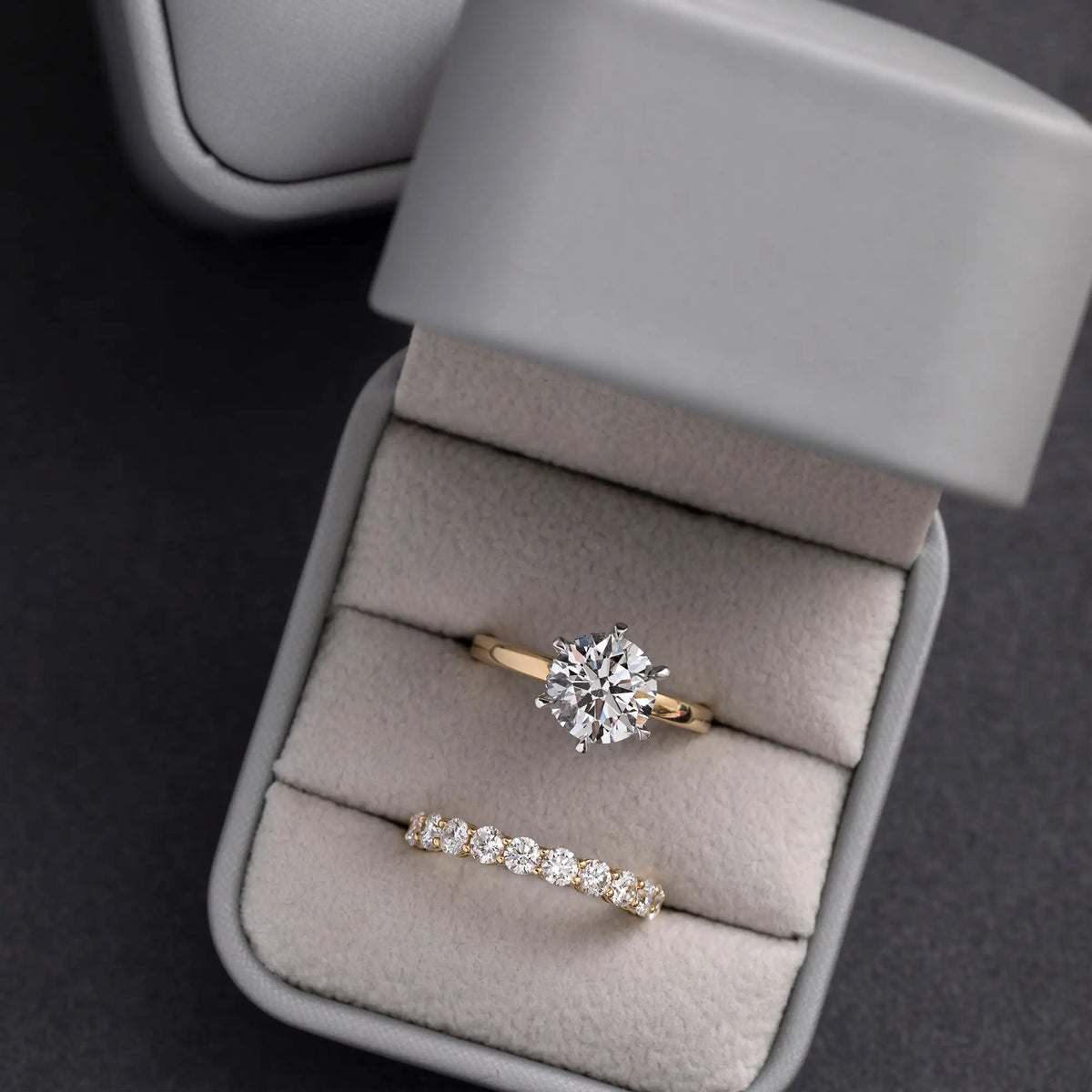 engagement ring in a box