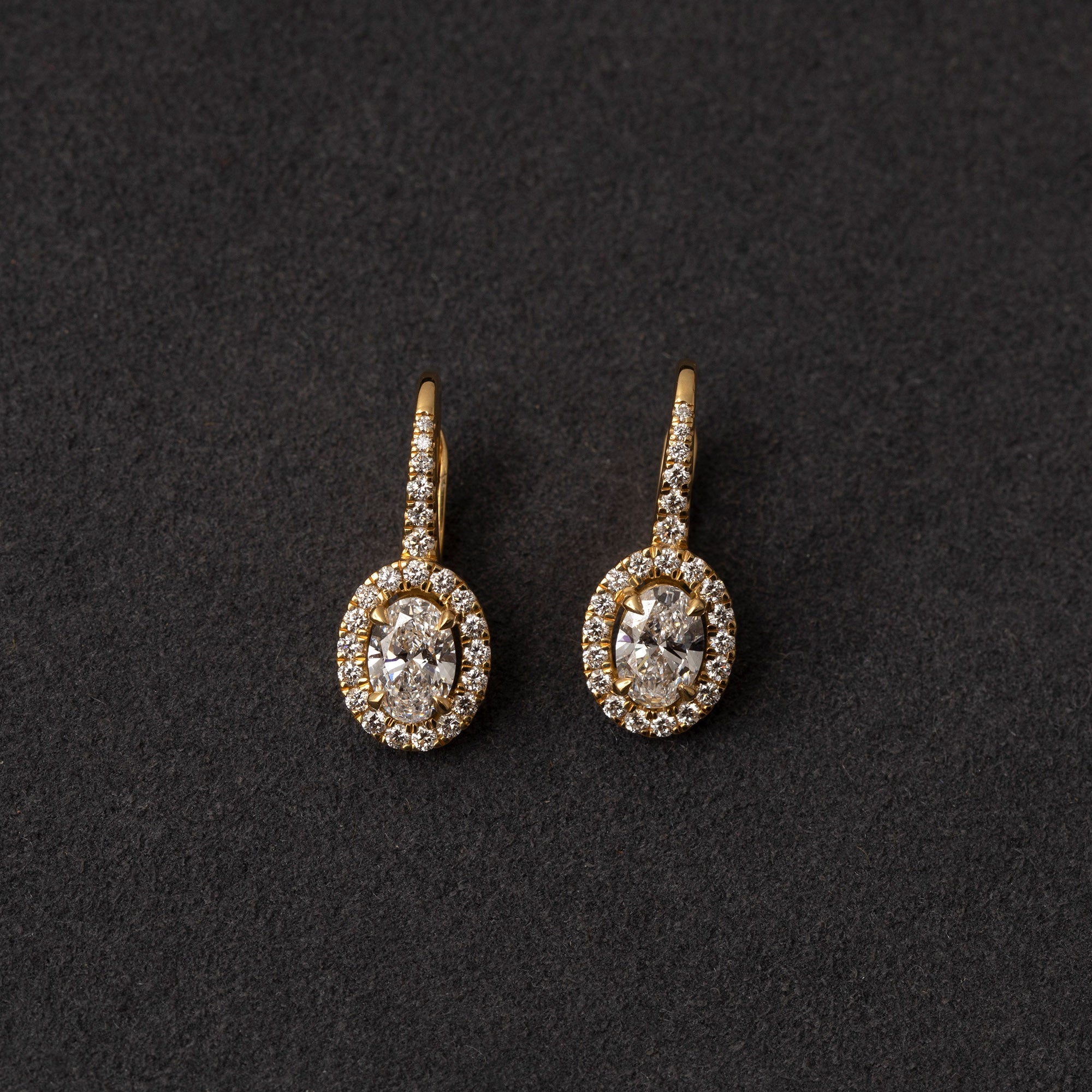 Dismond drop earrings