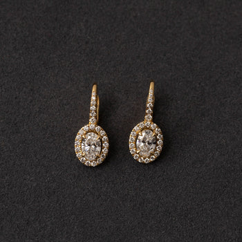 Dismond drop earrings