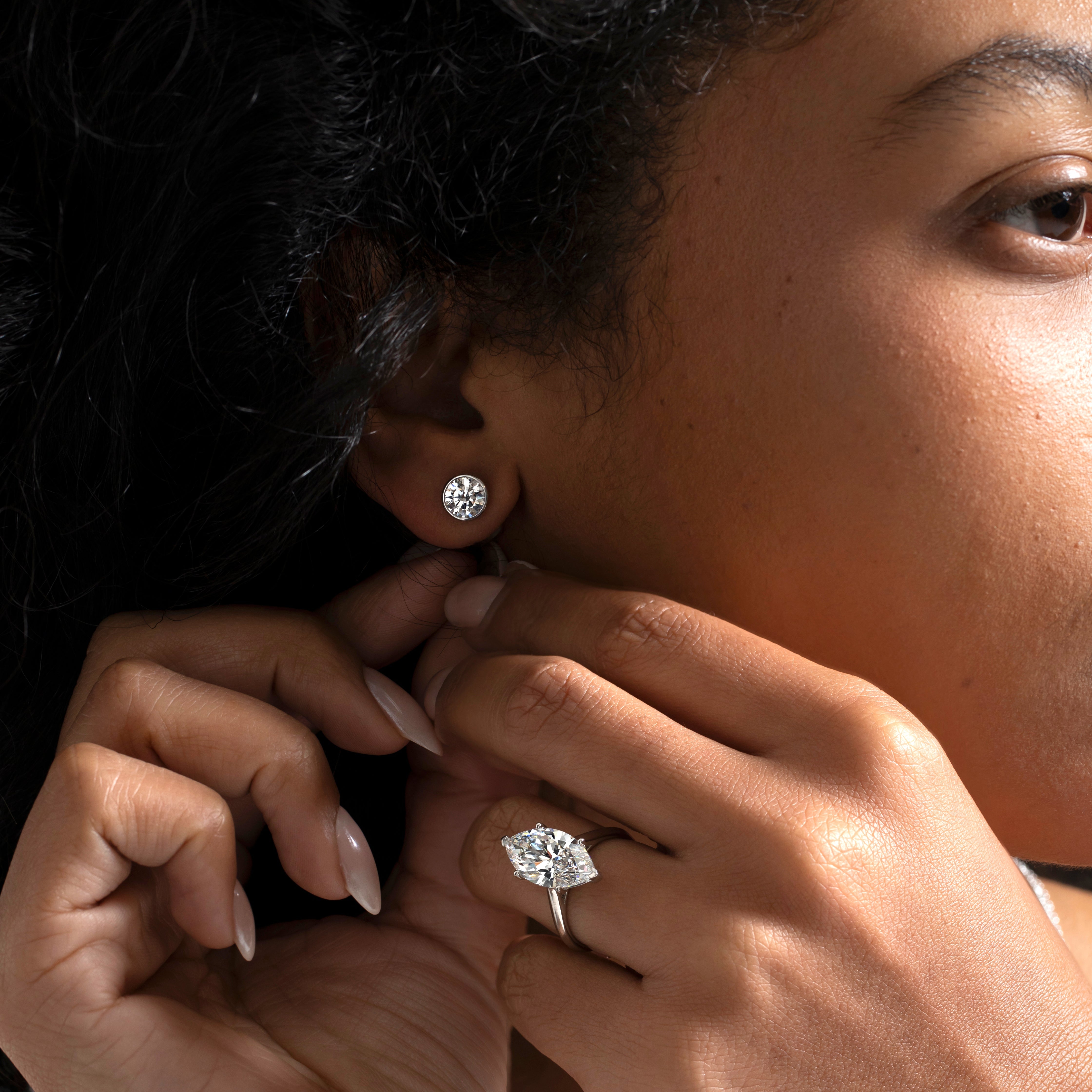 FREDA 0.50ct | Round Cut Lab Grown Diamond Necklace in 9ct