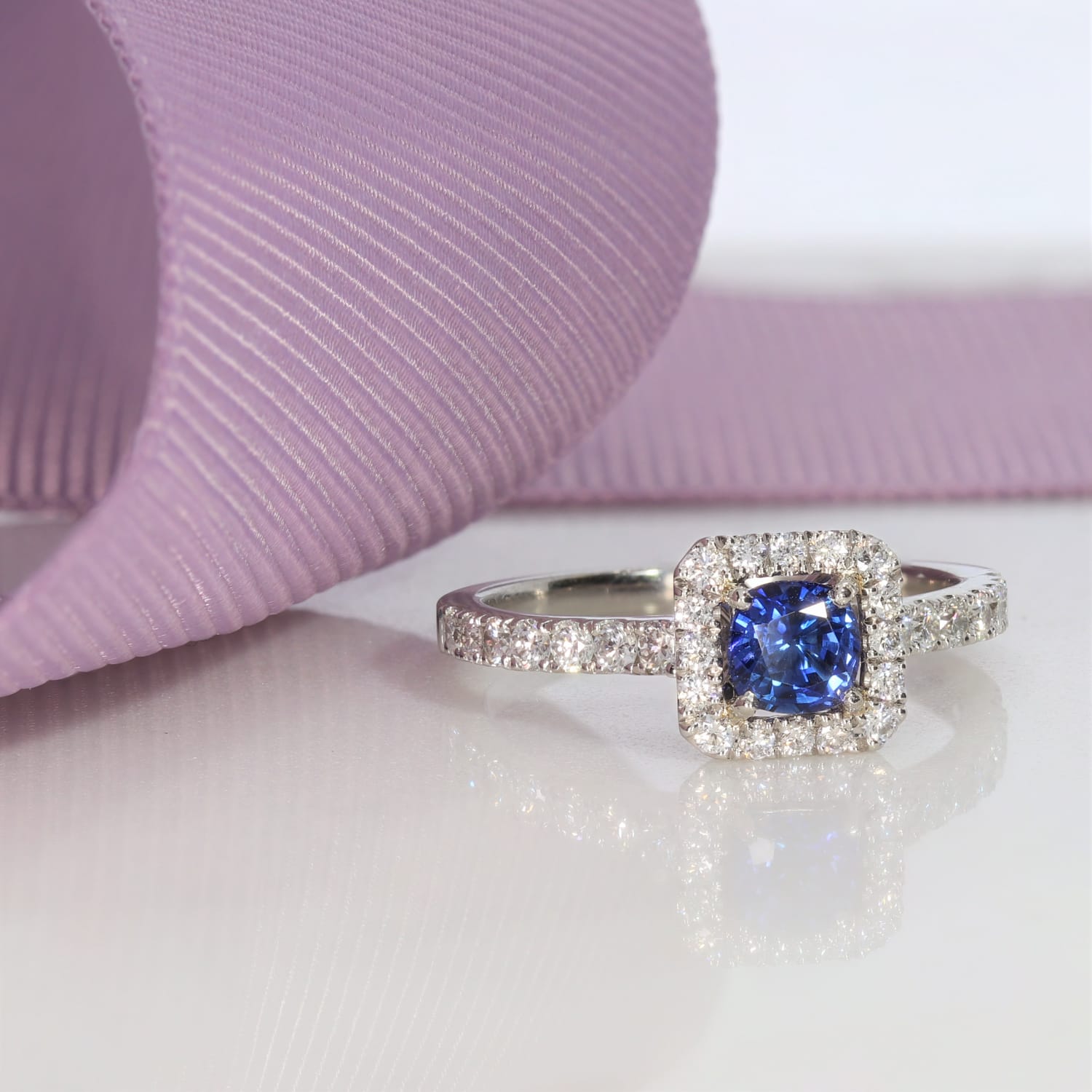 Denver Sapphire & Diamond Engagement Ring | Gear Jewellers Dublin