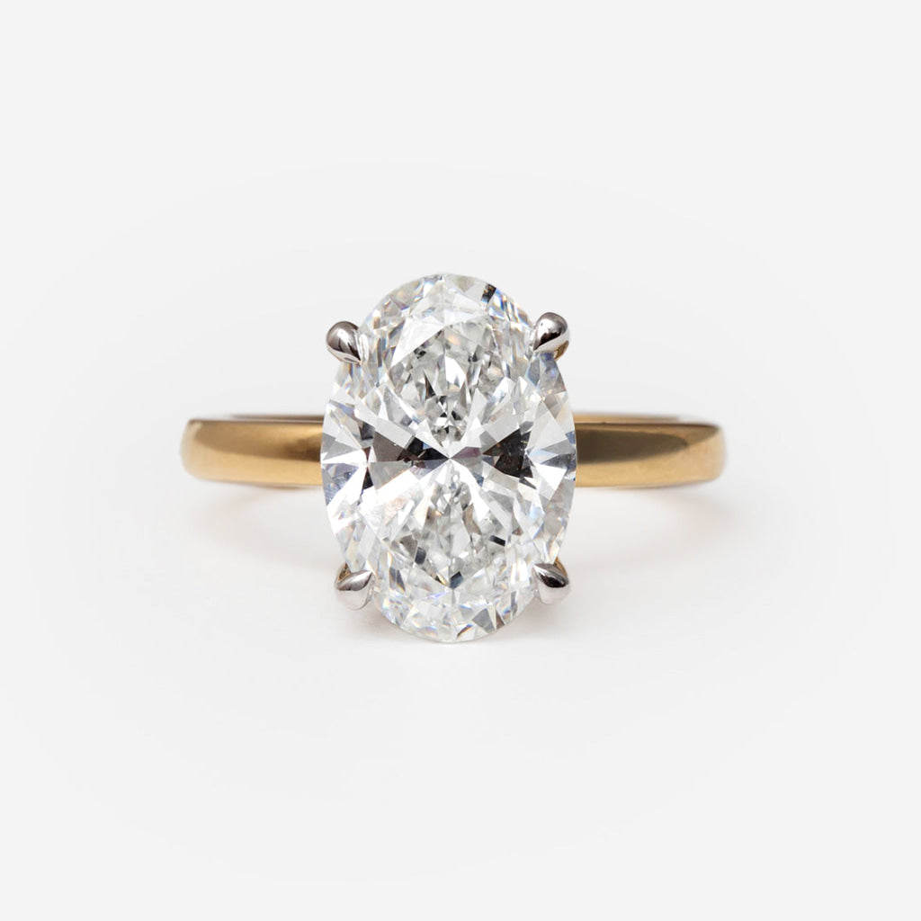 Monaco 4ct | Oval Solitaire Lab Grown Diamond Engagement