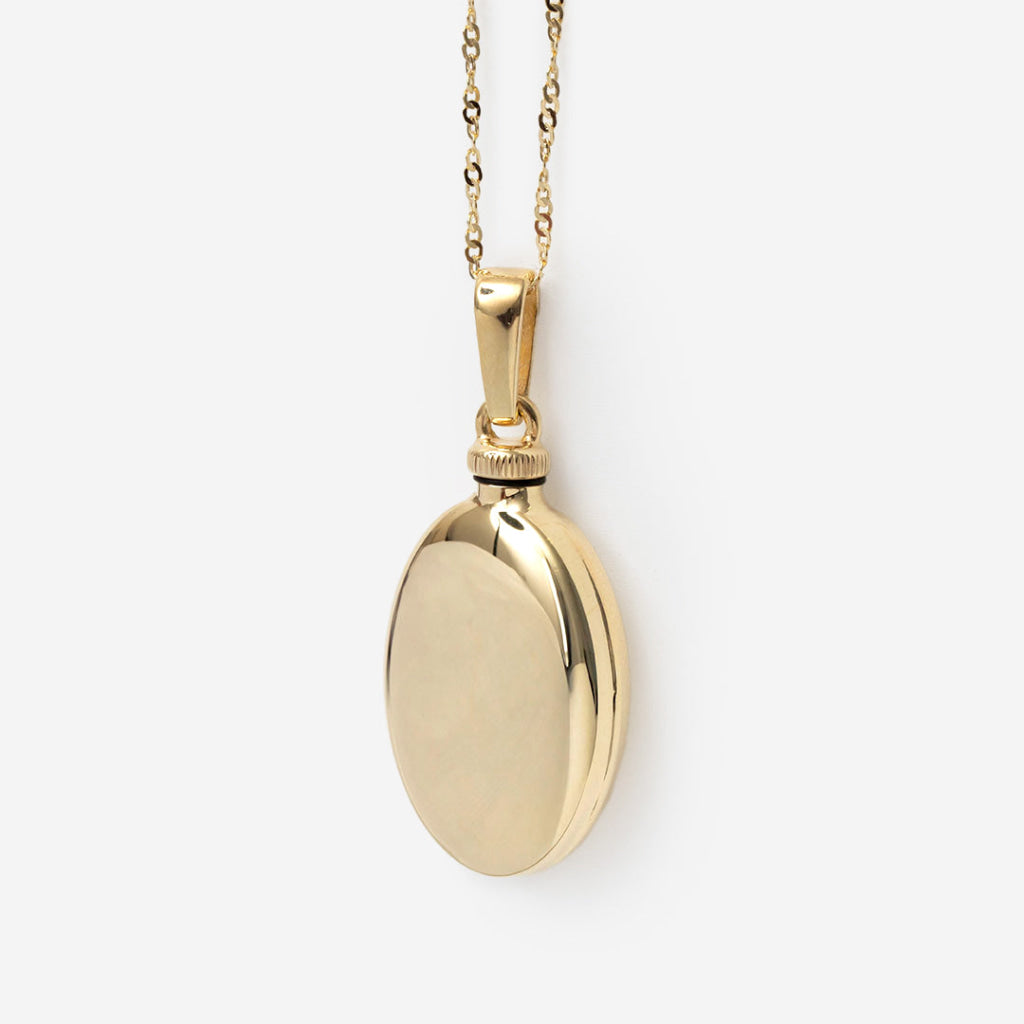 Always With You Oval Cremation Necklace | 9ct Gold