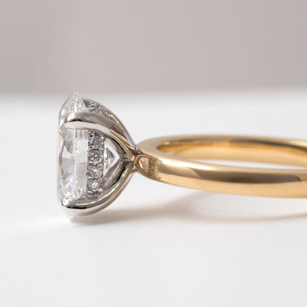 Monaco 4ct | Oval Solitaire Lab Grown Diamond Engagement