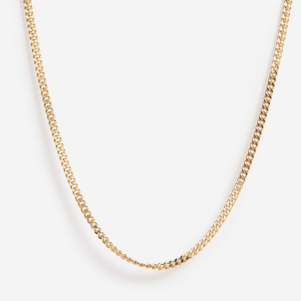 14ct yellow gold curb chain