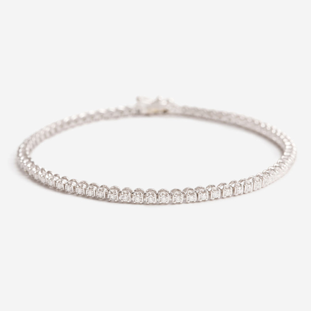 1ct Tennis Bracelet | 9ct White Gold Lab Grown Tennis