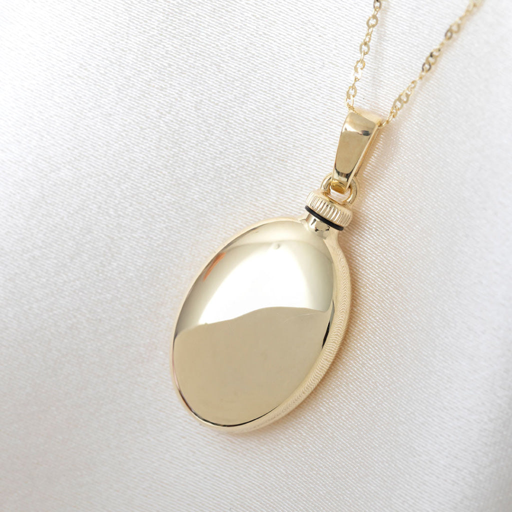 Always With You Oval Cremation Necklace | 9ct Gold