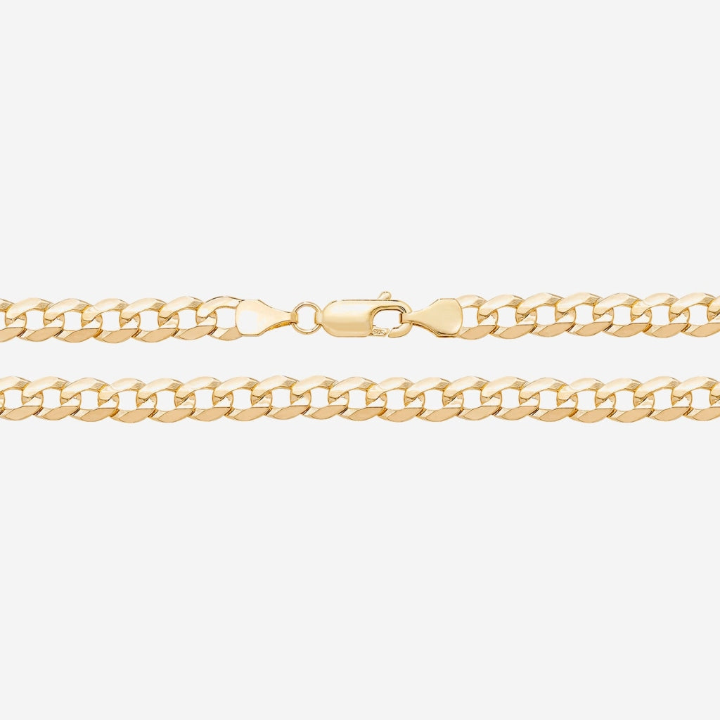 20'' Solid Curb Chain | 9ct Gold