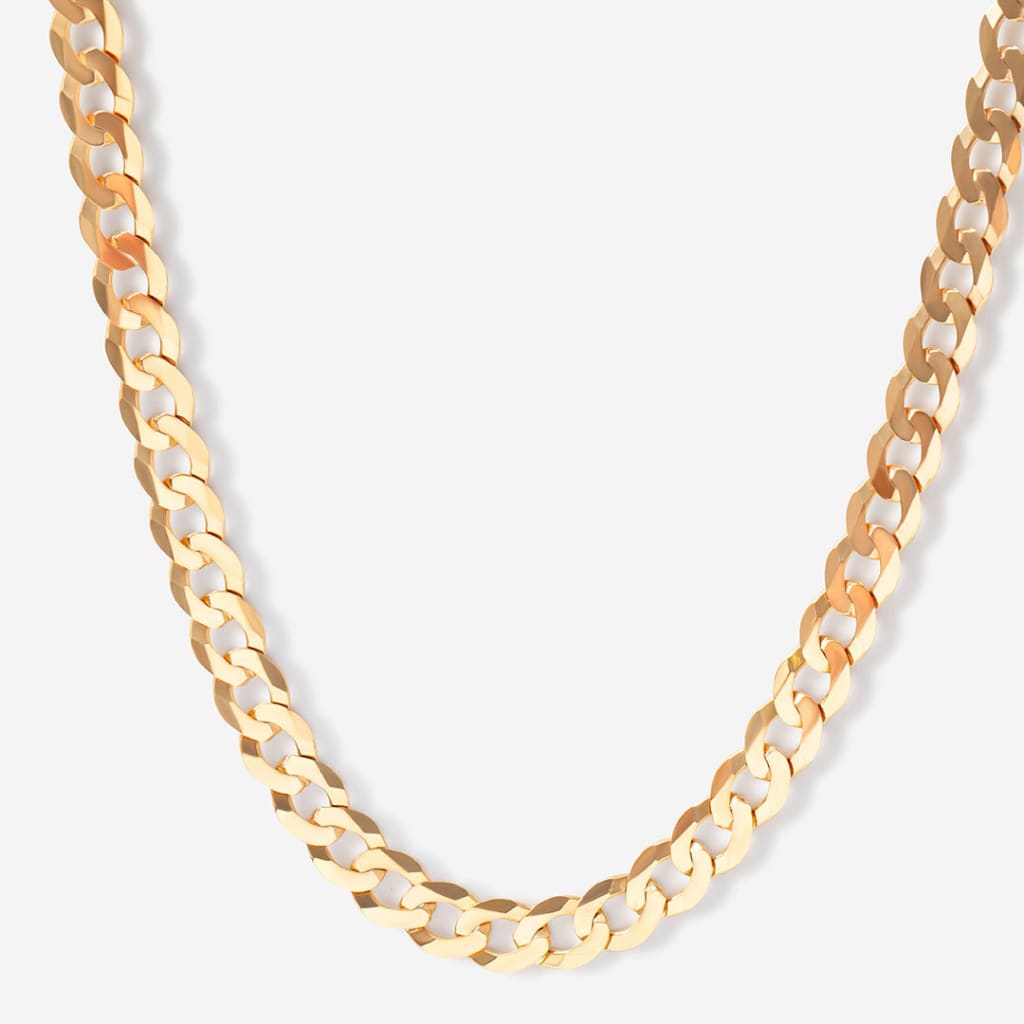20'' Solid Curb Chain | 9ct Gold
