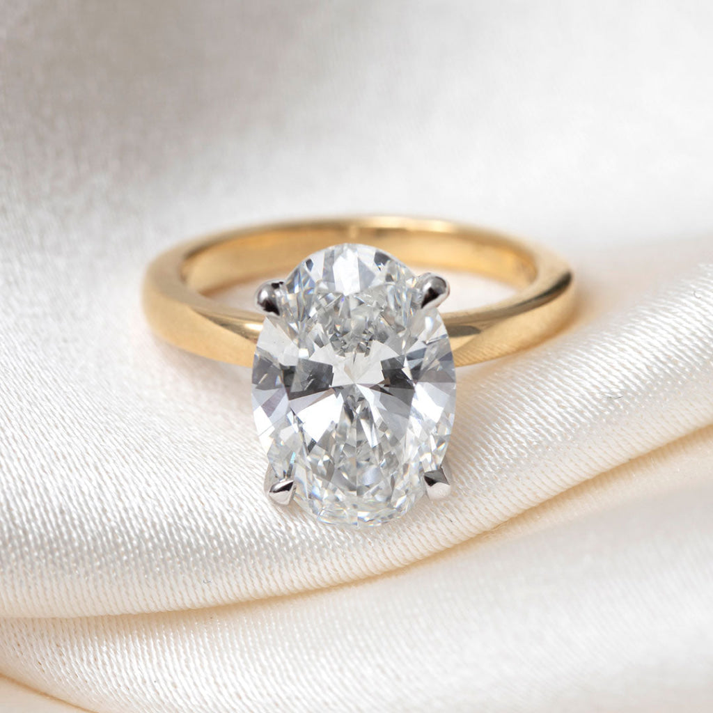 Monaco 4ct | Oval Solitaire Lab Grown Diamond Engagement