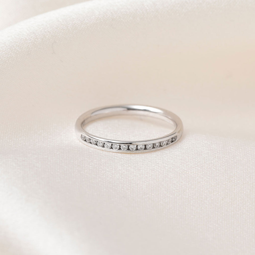 ABEL | Diamond Wedding Ring in 9ct White Gold