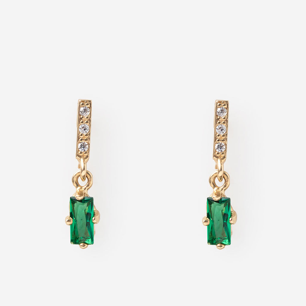 Green Isle Cubic Zirconia Drops | 9ct Gold