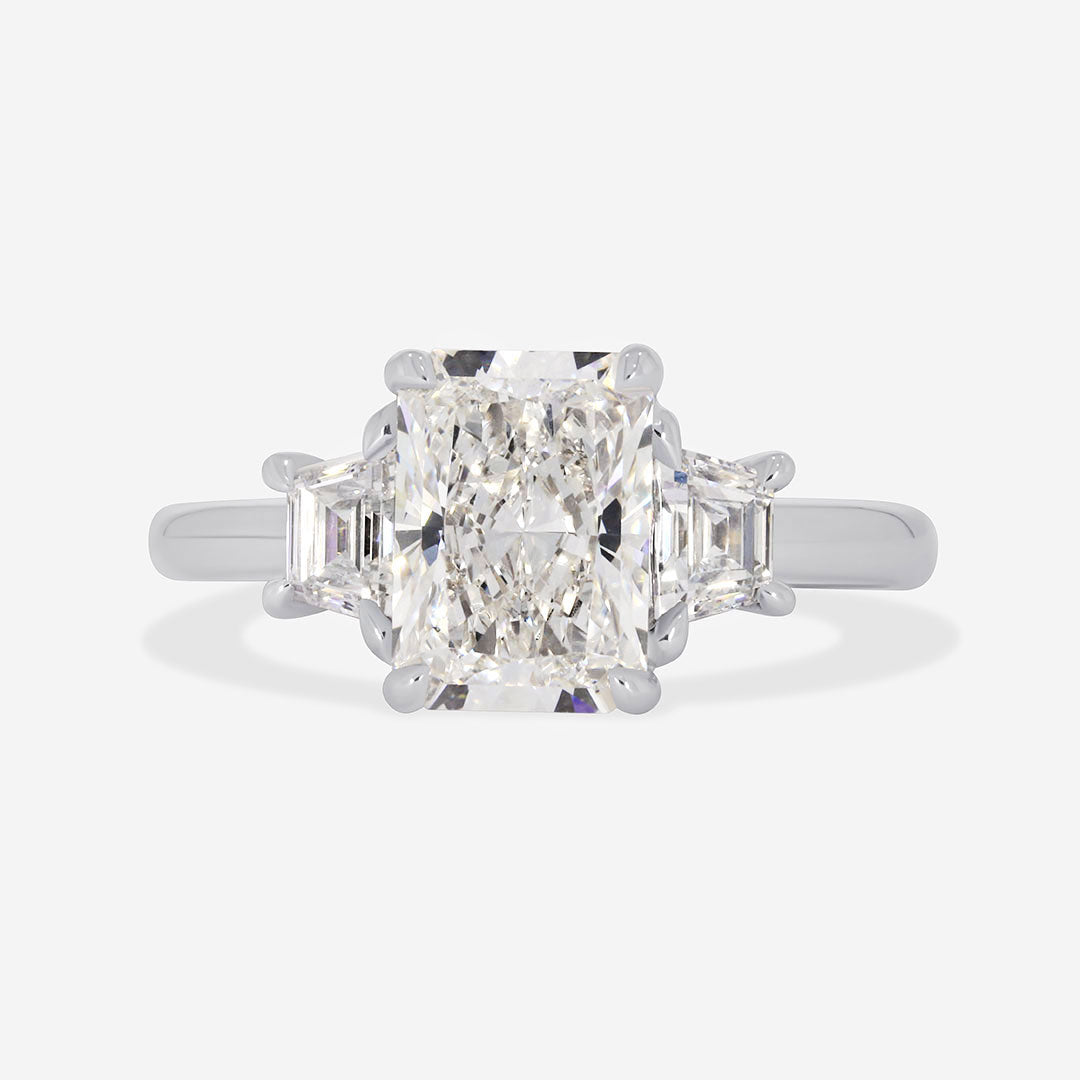 MILAN 2.50ct | Radiant Cut 3-Stone Lab Grown Diamond Set