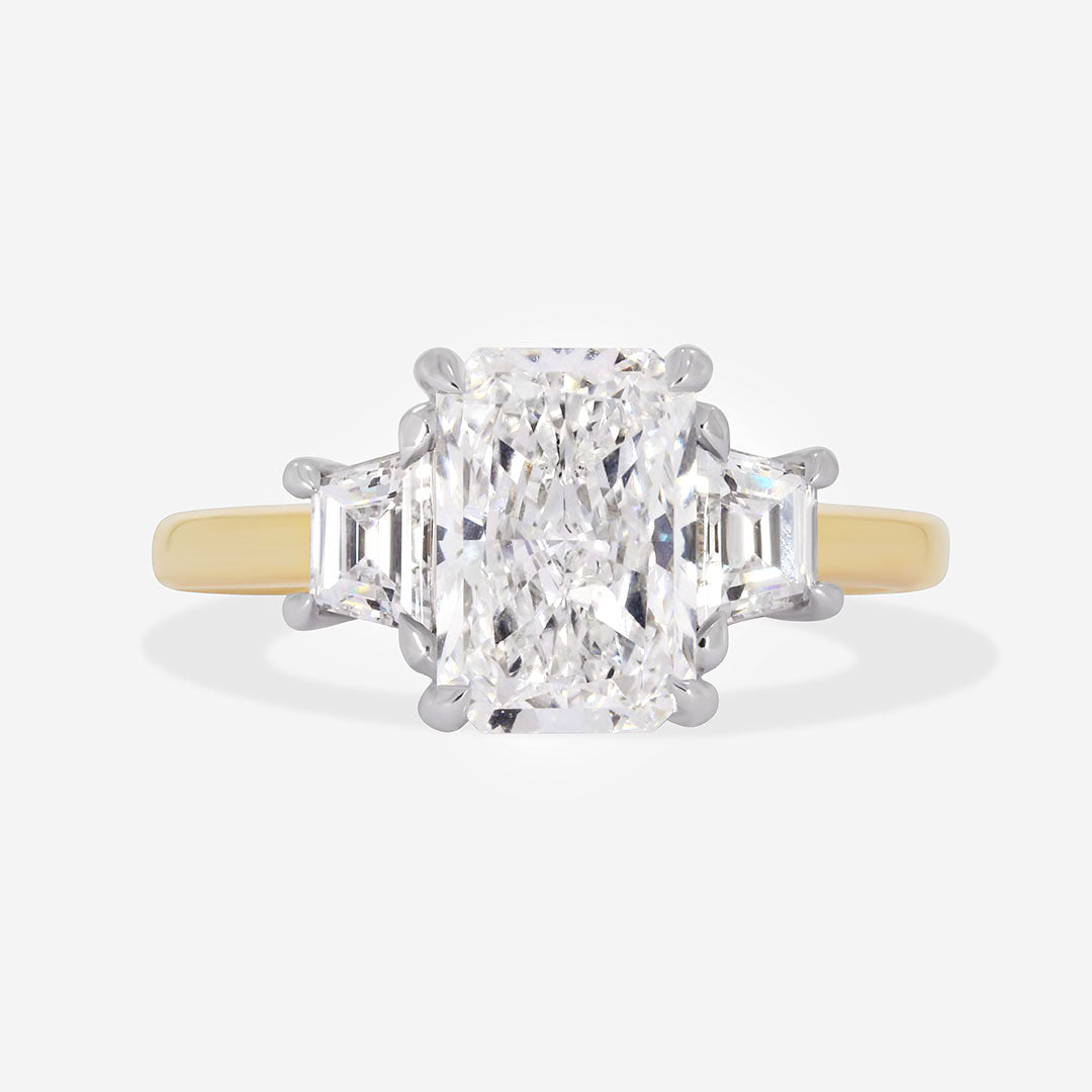 MILAN 2.50ct | Radiant Cut 3-Stone Lab Grown Diamond Set