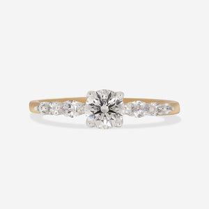 MIRAE 0.70ct | Round Solitaire Diamond Engagement Ring in 18ct Gold