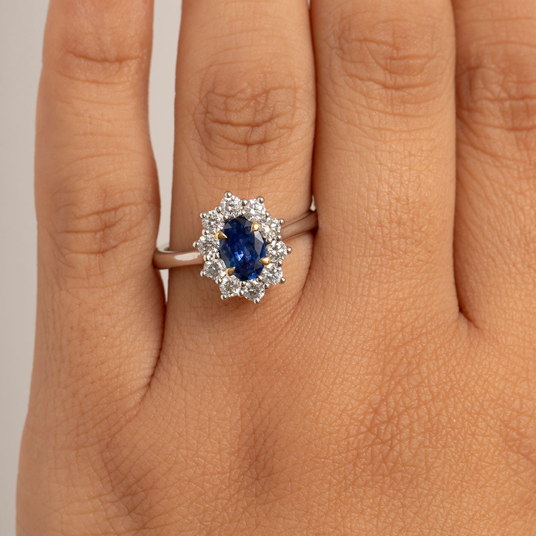 ODETA | Sapphire Diamond Ring - Rings