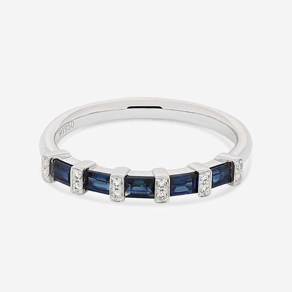 PRISM | Sapphire & Diamond Ring in Platinum
