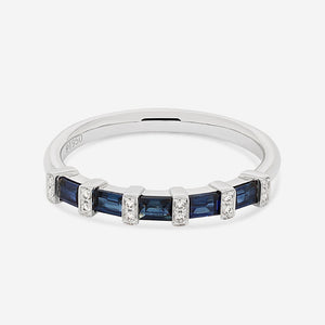 PRISM | Sapphire & Diamond Ring in Platinum