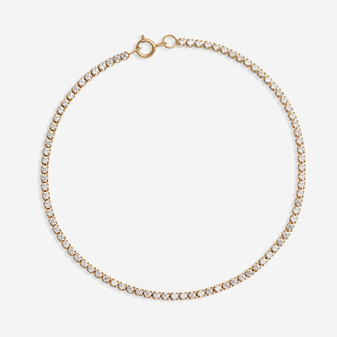 Sparkle Line Tennis Bracelet | 9ct Gold - Bracelet