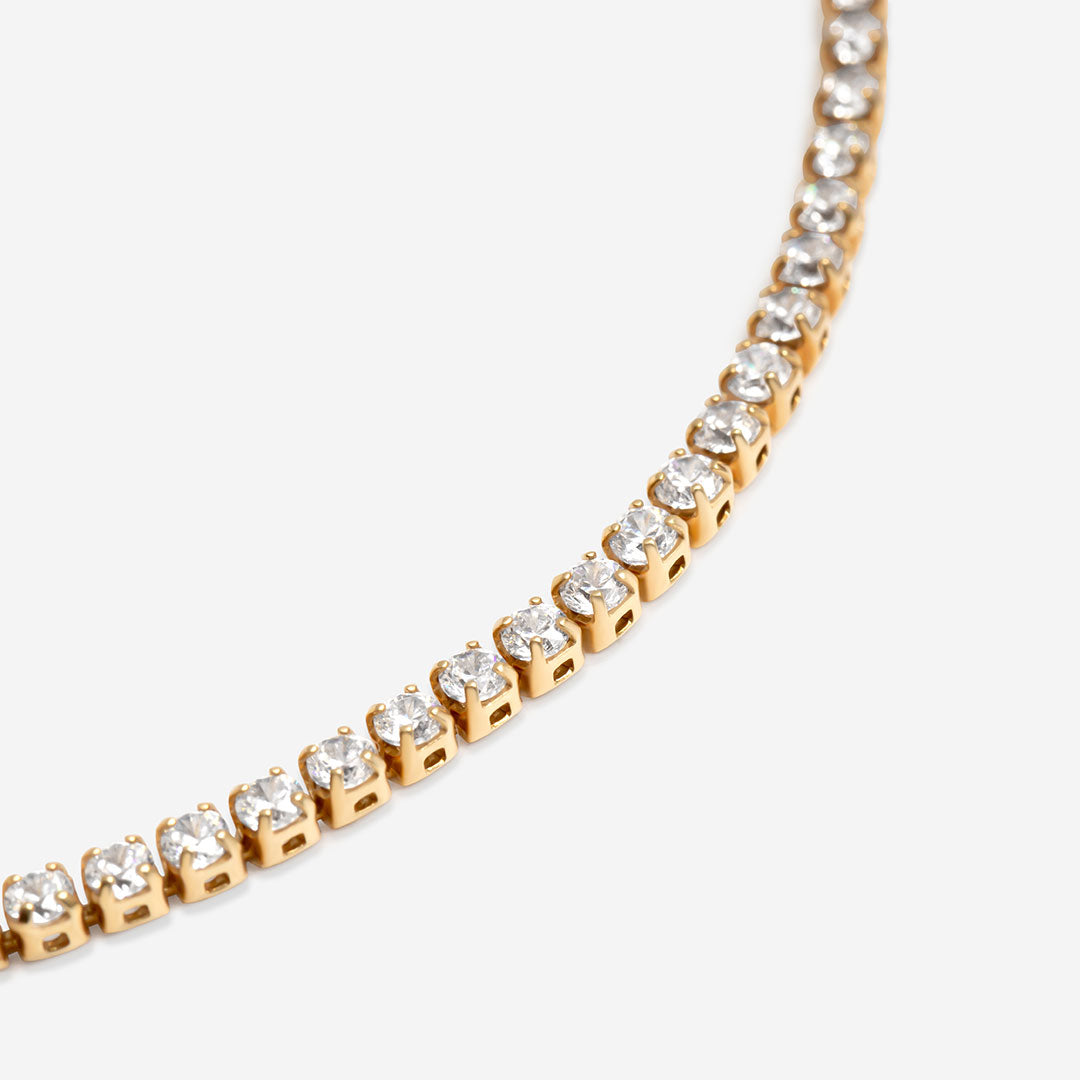 Sparkle Line Tennis Bracelet | 9ct Gold - Bracelet