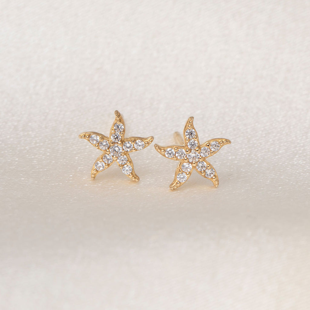 Starfish Earrings | 9ct Gold
