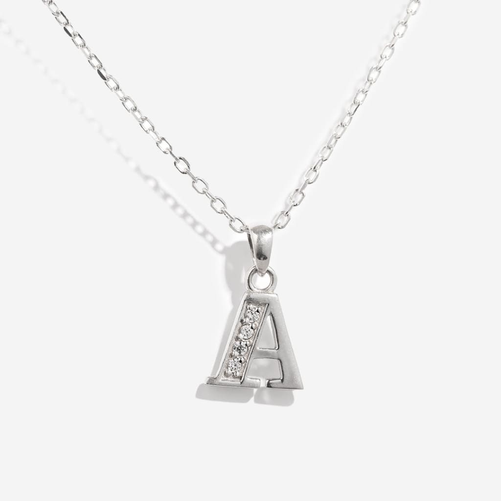 'A' Necklace | Sterling Silver
