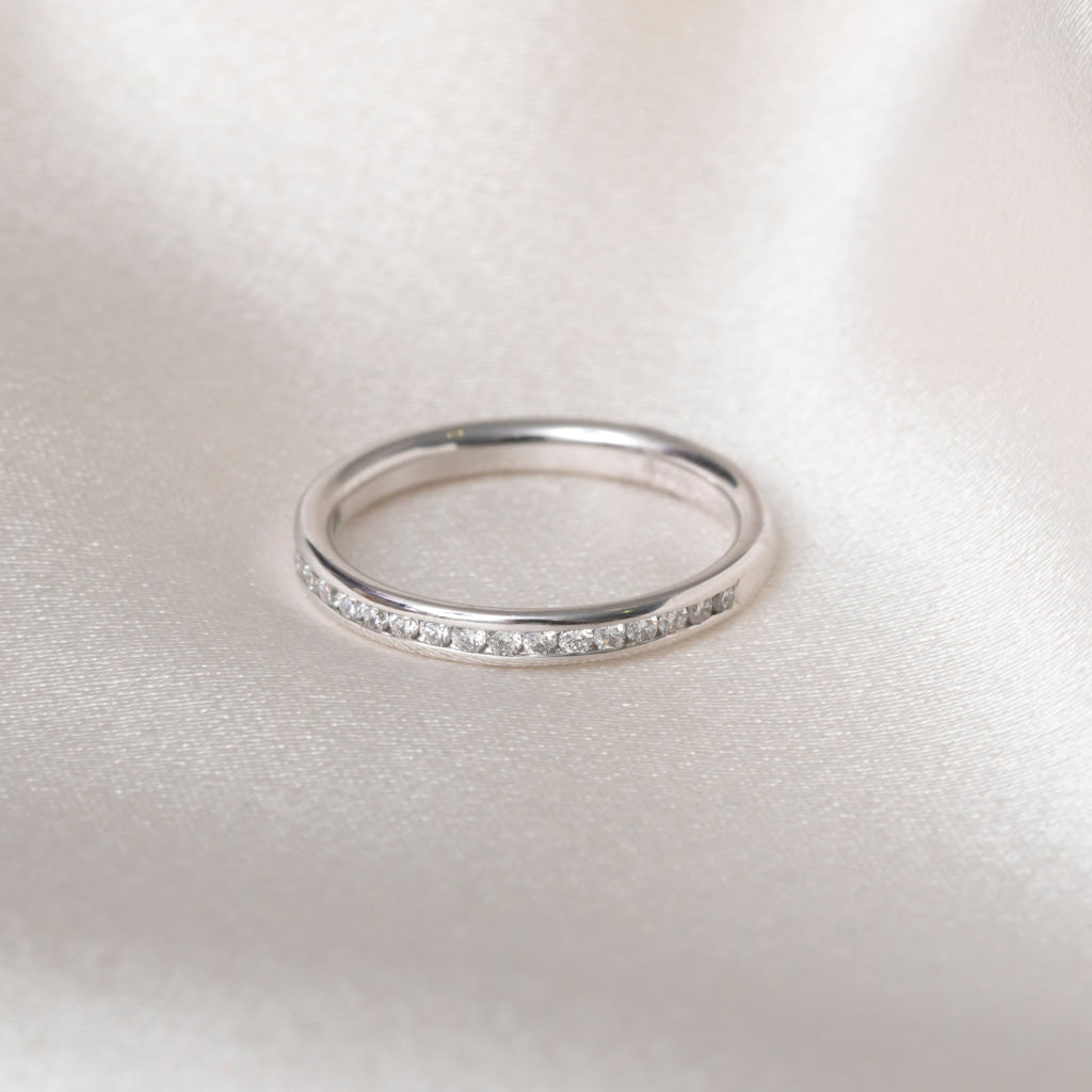 ABEL | Natural Diamond Wedding Ring in Platinum - Rings