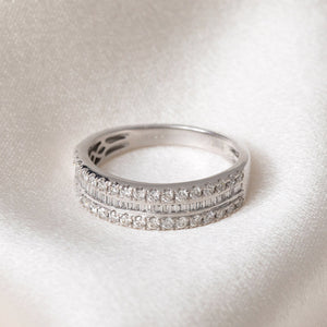 ADELE - 0.50ct | Natural Diamond Eternity Ring in 18ct White Gold