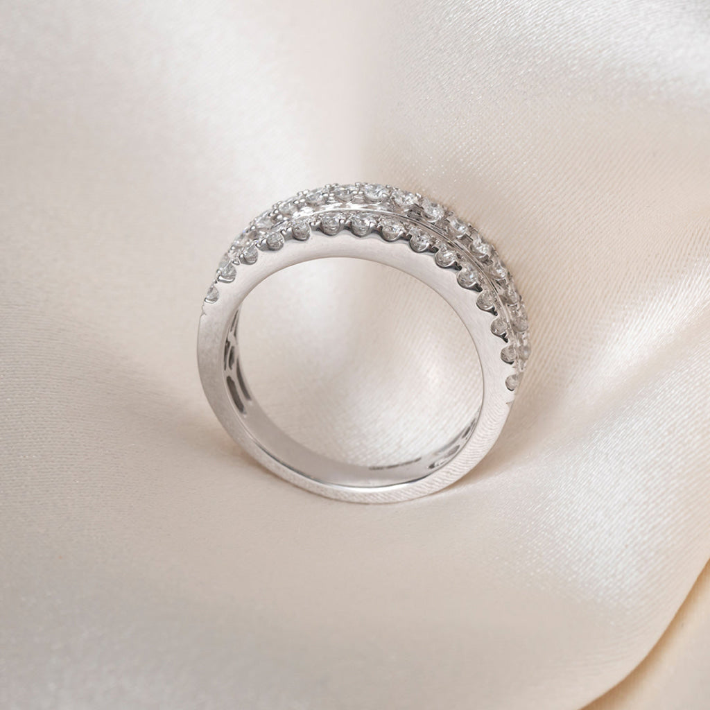 ADELE - 1ct | Natural Diamond Eternity Ring in 18ct White