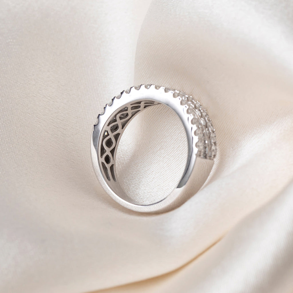 ADELE - 1ct | Natural Diamond Eternity Ring in 18ct White