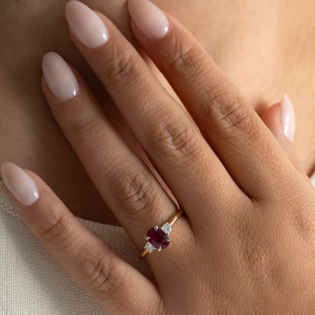 ADELINE | Ruby & Diamond Ring