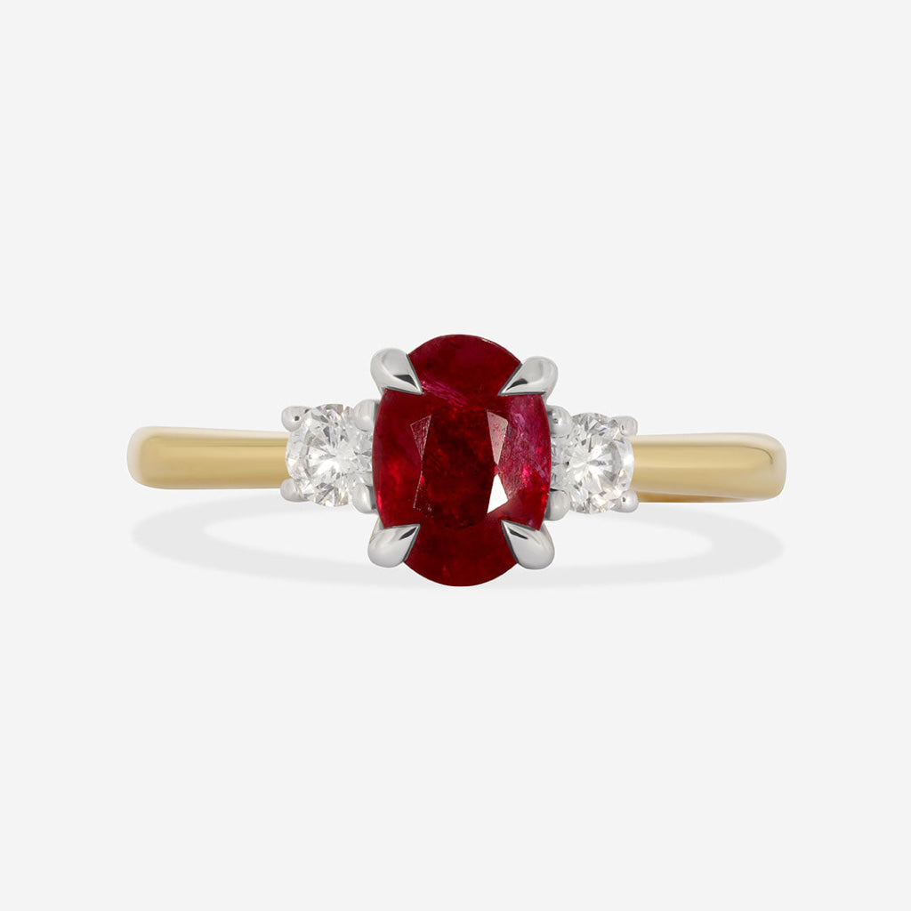 ADELINE | Ruby & Diamond Ring - Rings