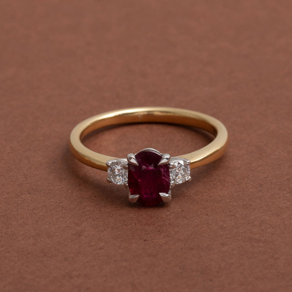 ADELINE | Ruby & Diamond Ring - Rings