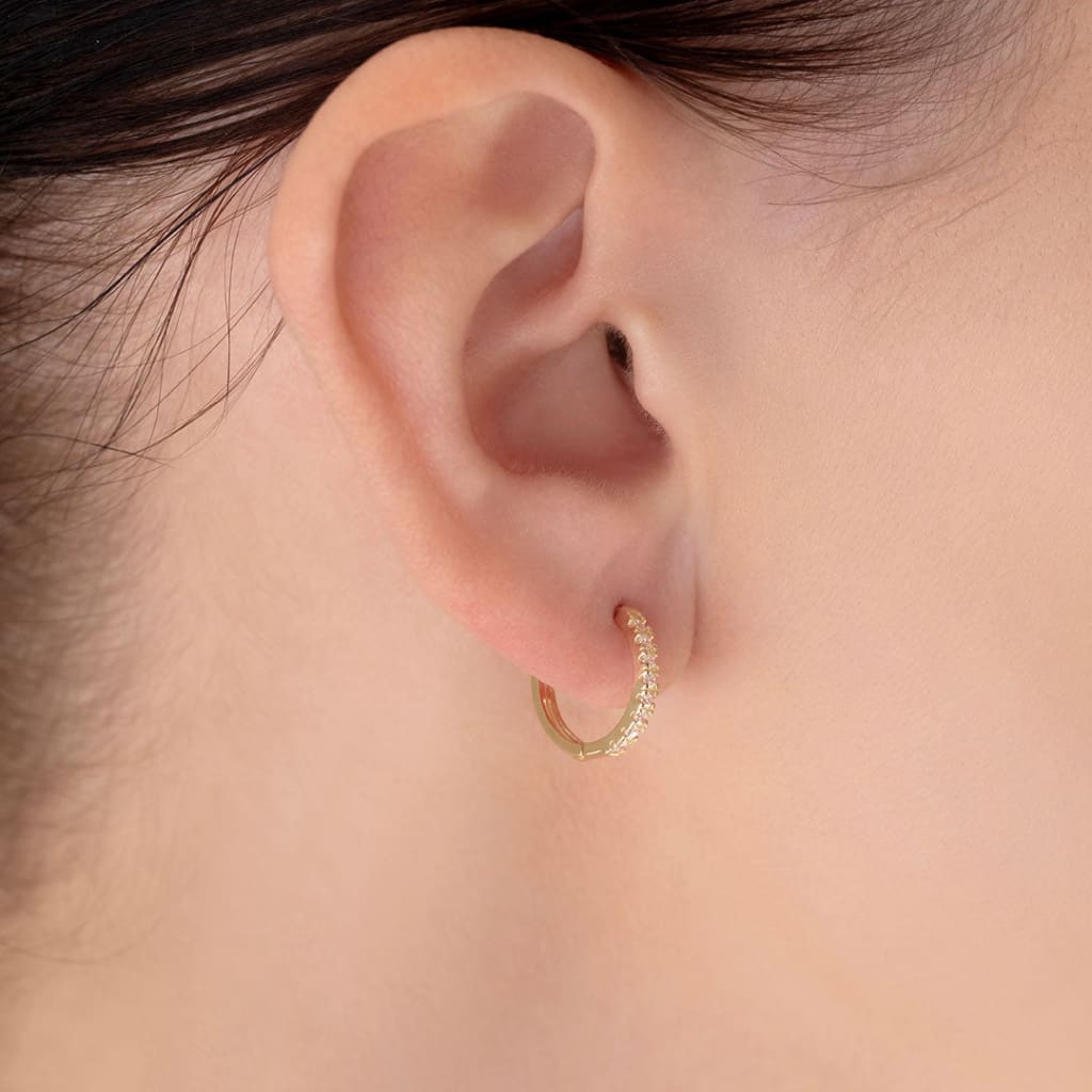 Adore Huggie Earrings - 11mm | 9ct Gold - Earrings