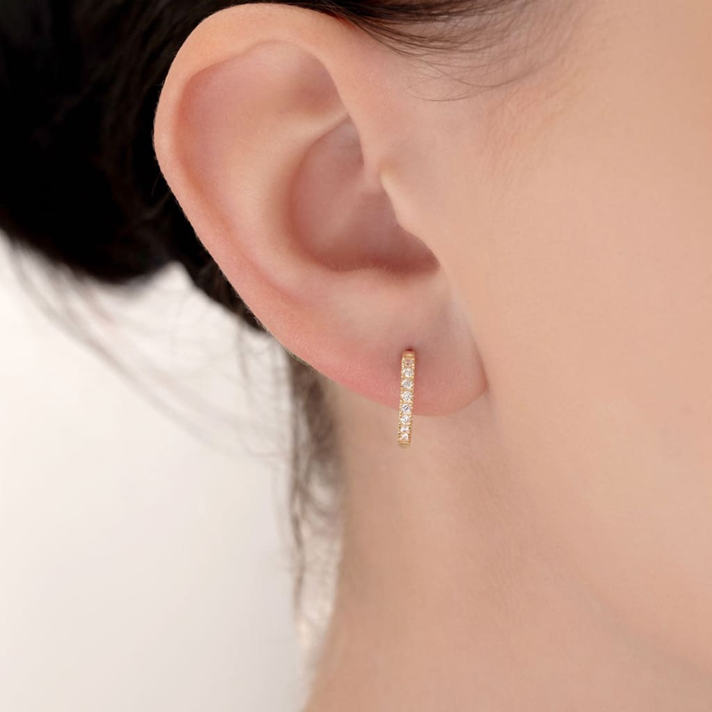 Adore Huggie Earrings - 11mm | 9ct Gold - Earrings