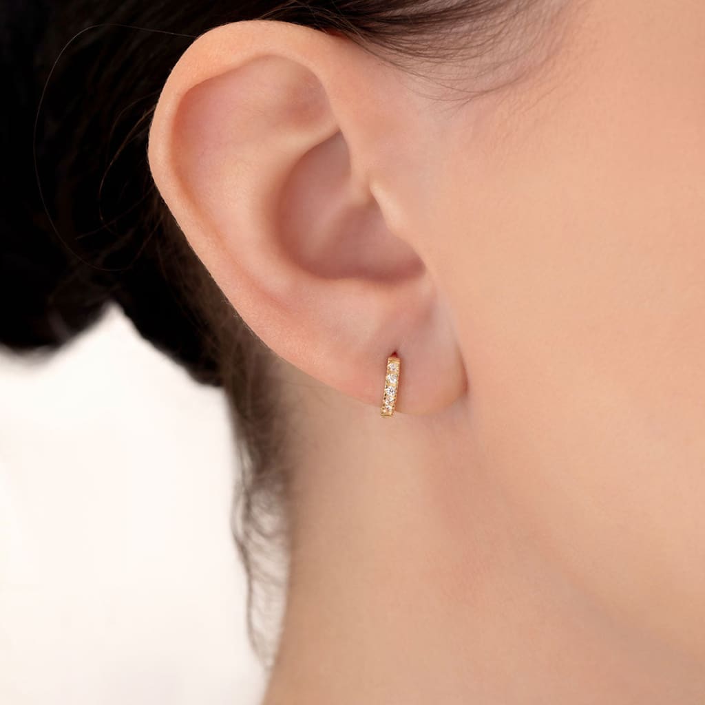 Adore Huggie Earrings - 7mm | 9ct Gold - Earrings